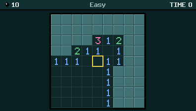 NumMines calculator game, screenshot 2