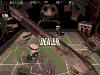 Buckshot Roulette running on a NumWorks calculator, screenshot 3