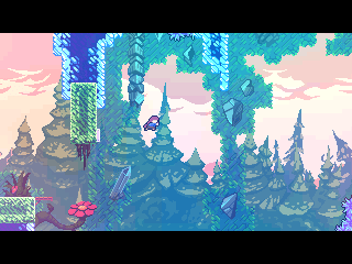 Celeste running on a NumWorks calculator, screenshot 3