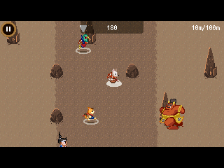 Champion Island running on a NumWorks calculator, screenshot 3