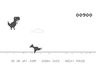 Chrome Dino calculator game, screenshot 1