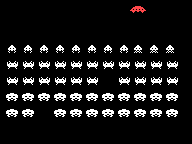 Space Invaders calculator game, screenshot 1