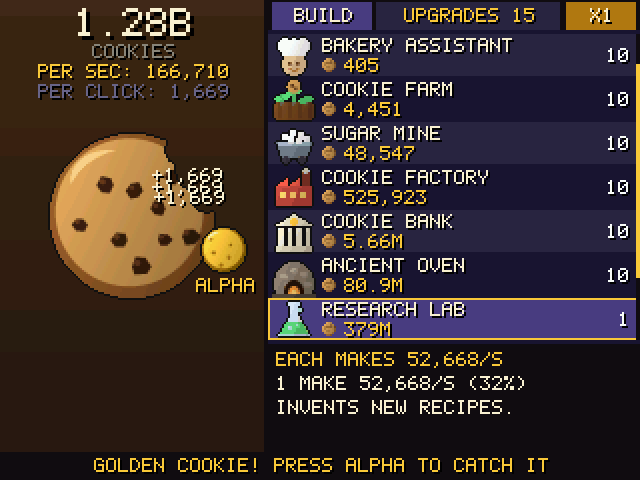 NumCookie sur une calculatrice NumWorks, capture 2