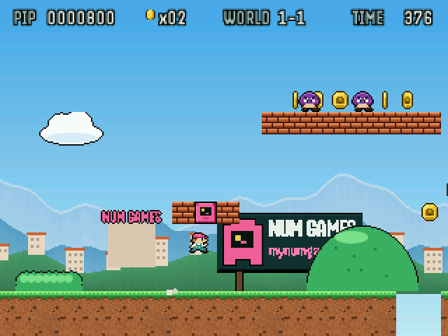 NumHop calculator game, screenshot 1