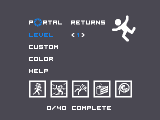 Portal Returns running on a NumWorks calculator, screenshot 3