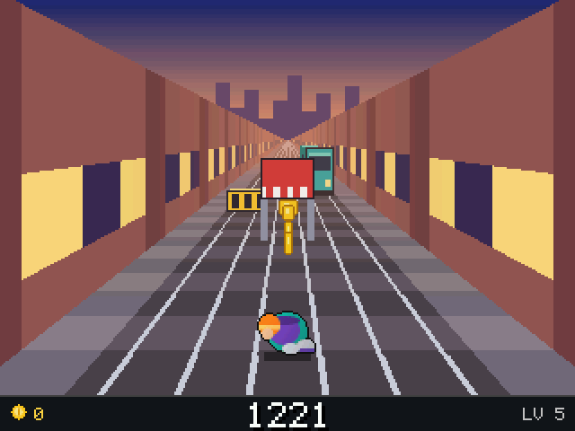 Rail Dash sur une calculatrice NumWorks, capture 4