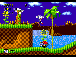 Sonic the Hedgehog calculator game, screenshot 1