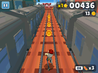 Subway Surfers sur calculatrice, capture 1