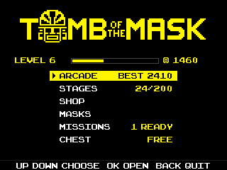 Tomb of the Mask calculator game, screenshot 1
